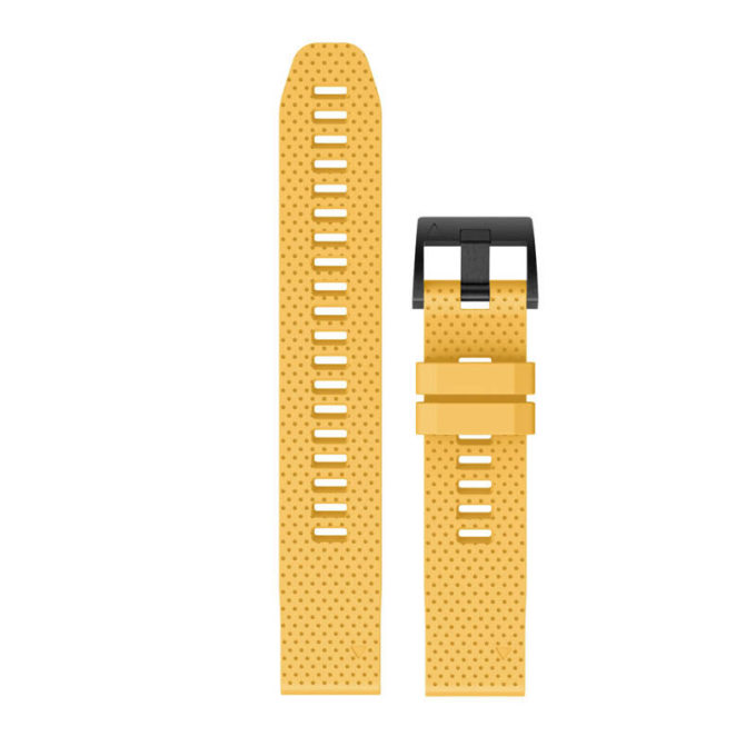 g.r71.10 Upright Yellow StrapsCo Silicone Strap for Garmin Fenix 5S Rubber Watch Band e1636668817858 1