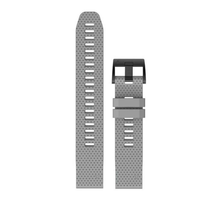 g.r71.7 Upright Grey StrapsCo Silicone Strap for Garmin Fenix 5S Rubber Watch Band e1636668868369 1