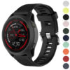 g.r62 Gallery Black StrapsCo Silicone Strap for Garmin Forerunner745 Rubber Watch Band