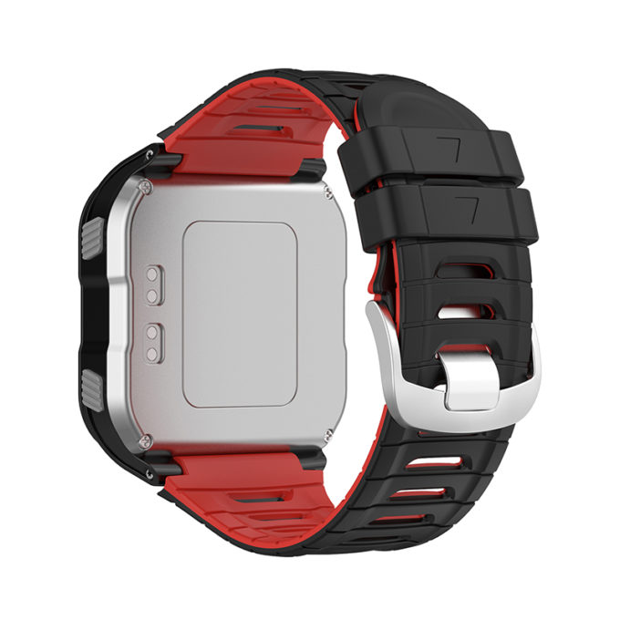 g.r64.1.6 Back Black Red StrapsCo Silicone Strap for Garmin Forerunner 920XT Rubber Watch Band