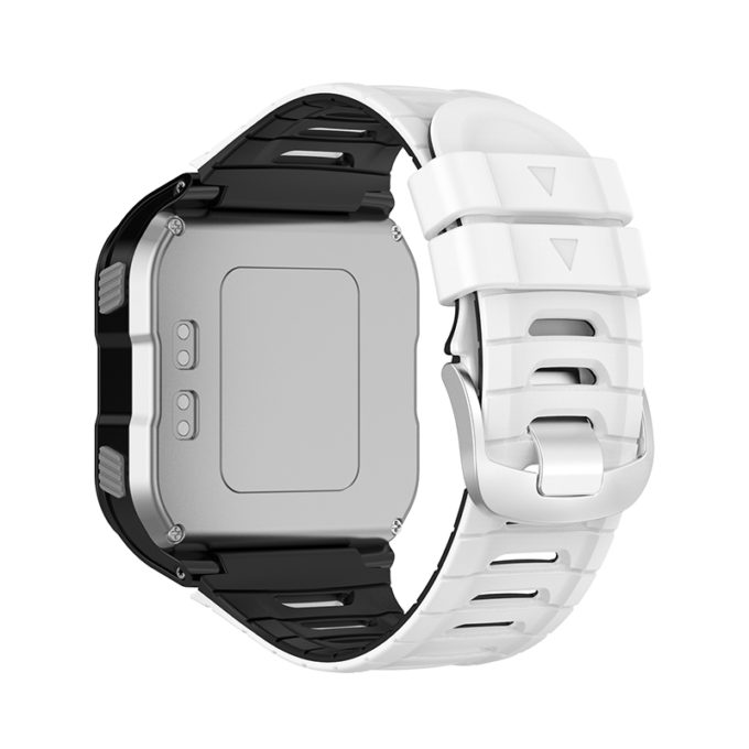 g.r64.22.1 Back White Black StrapsCo Silicone Strap for Garmin Forerunner 920XT Rubber Watch Band