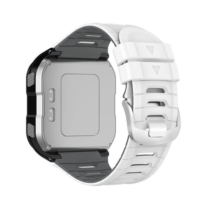 g.r64.22.7 Back White Grey StrapsCo Silicone Strap for Garmin Forerunner 920XT Rubber Watch Band