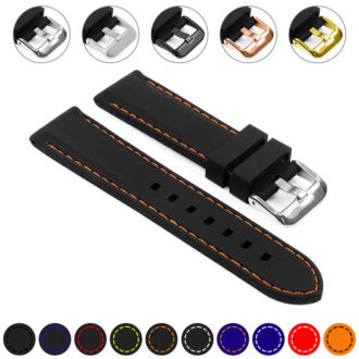 pu1.1.12-Gallery-Black-Orange-Polished-Silver-Buckle-StrapsCo-Silicone-Rubber-Divers-Watch-Band-Strap-with-Contrast-Stitching