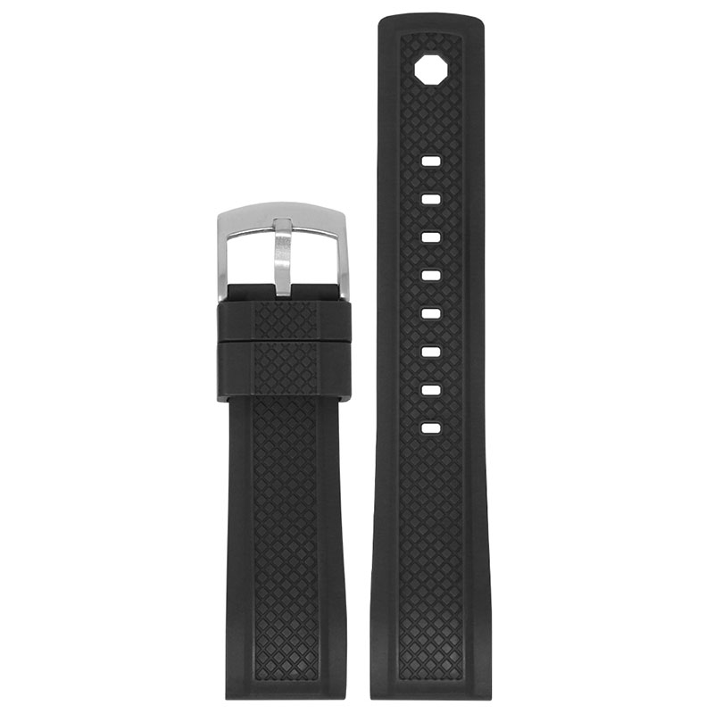 DASSARI Rugged FKM Rubber Silicone Sport Watch Strap Band 20mm 22mm