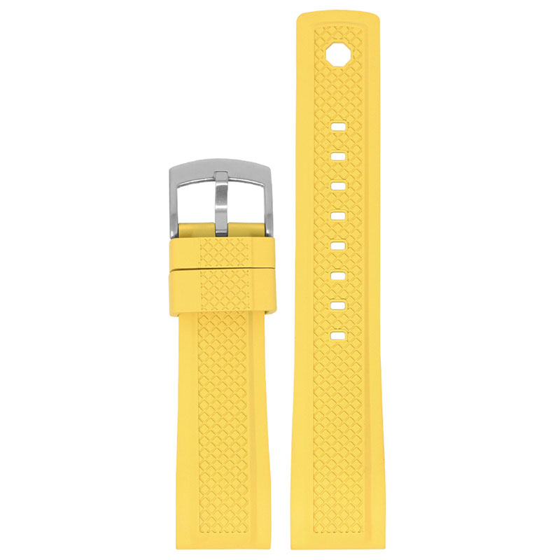 DASSARI Rugged FKM Rubber Silicone Sport Watch Strap Band 20mm 22mm