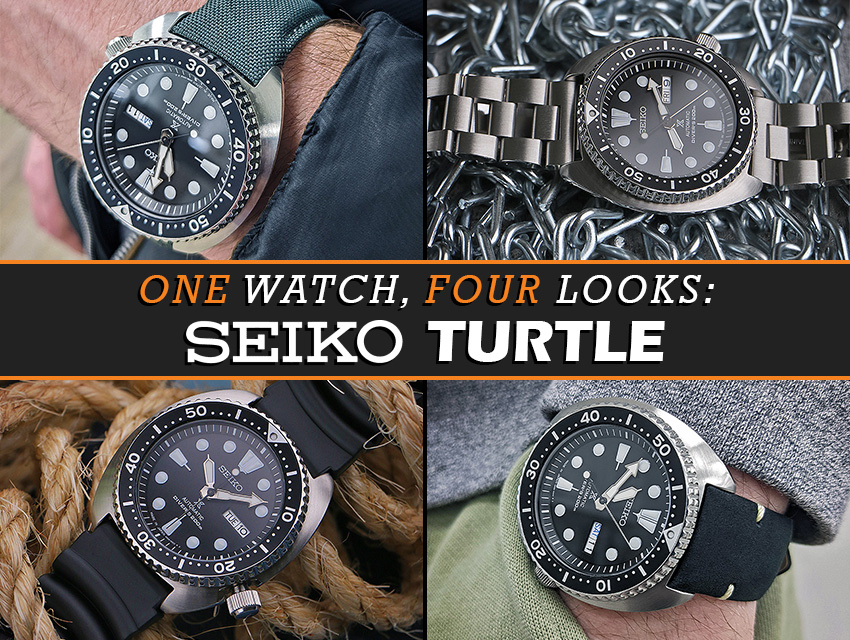 One Watch Four Looks Seiko Turtle Prospex Header