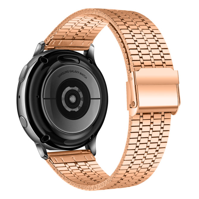 s.m12.rg Back Rose Gold StrapsCo Tapered Stainless Steel Strap for Samsung Galaxy Watch 3