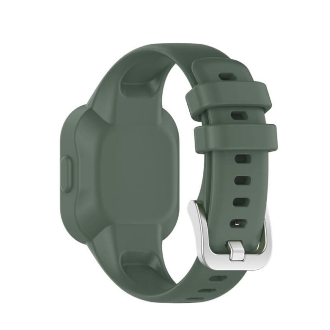 g.r67.11a Back Dark Green StrapsCo Rubber Strap for Garmin Vivofit Jr. 3 Silicone Smartwatch Band 1