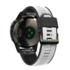 G.r76.1.22 Black & White Main StrapsCo Perorated Rubber Sport Strap For Fenix 6X 6