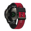 G.r76.1.6 Red & Black Main StrapsCo Perorated Rubber Sport Strap For Fenix 6X 6