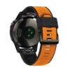 G.r76.12.1 Black & Orange Main StrapsCo Perorated Rubber Sport Strap For Fenix 6X 6