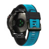 G.r76.5a.1 Black & Blue Main StrapsCo Perorated Rubber Sport Strap For Fenix 6X 6