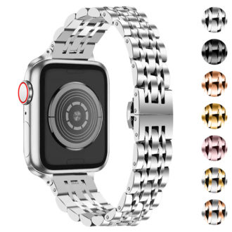 a.m22 Gallery StrapsCo Slim Stainless Steel Bracelet for Apple Watch