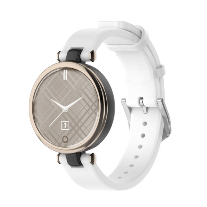 g.l10.22 Main White StrapsCo Genuine Leather Strap for Garmin Lily Women's Watch Band