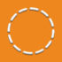 Orange & White