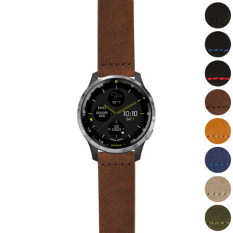 g.d2a.st29 Gallery Brown StrapsCo Heavy Duty Suede Watch Strap 20mm