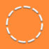 Orange & White