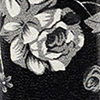 Black W/ Grey Flowers
