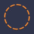 Navy Blue & Orange