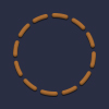 Navy Blue & Orange