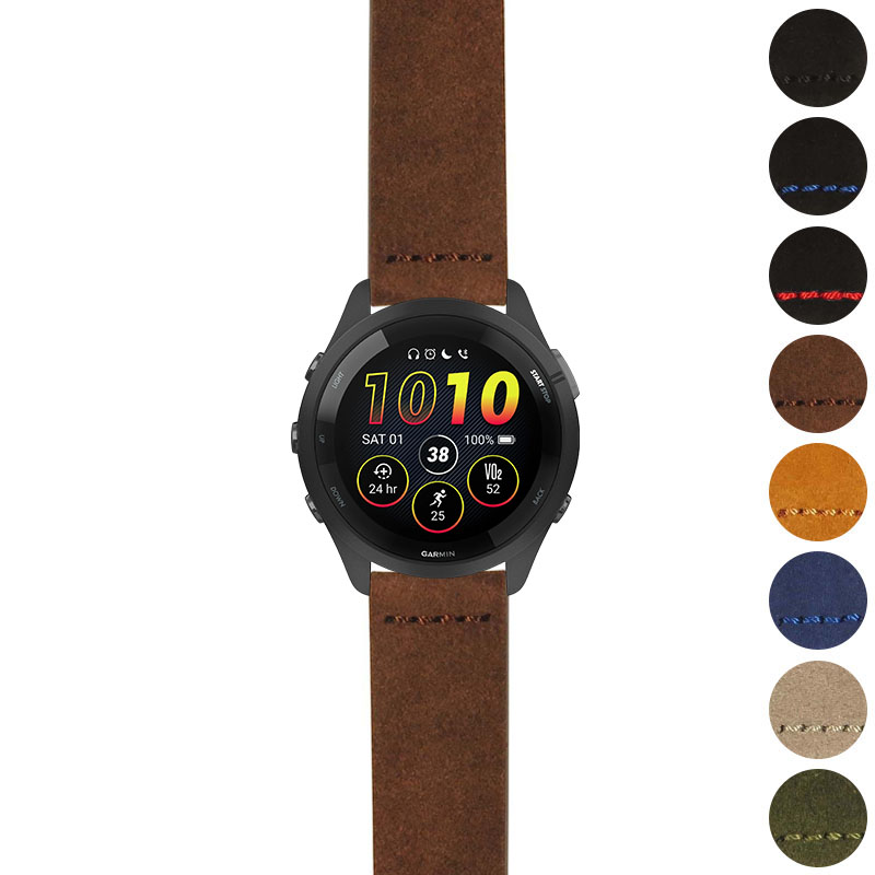 Heavy-Duty Suede Strap For Garmin Forerunner 265