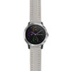 g.viv3.st23 Main Grey & White StrapsCo Heavy Duty Mens Leather Watch Band Strap 20mm