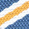 Blue, White & Orange
