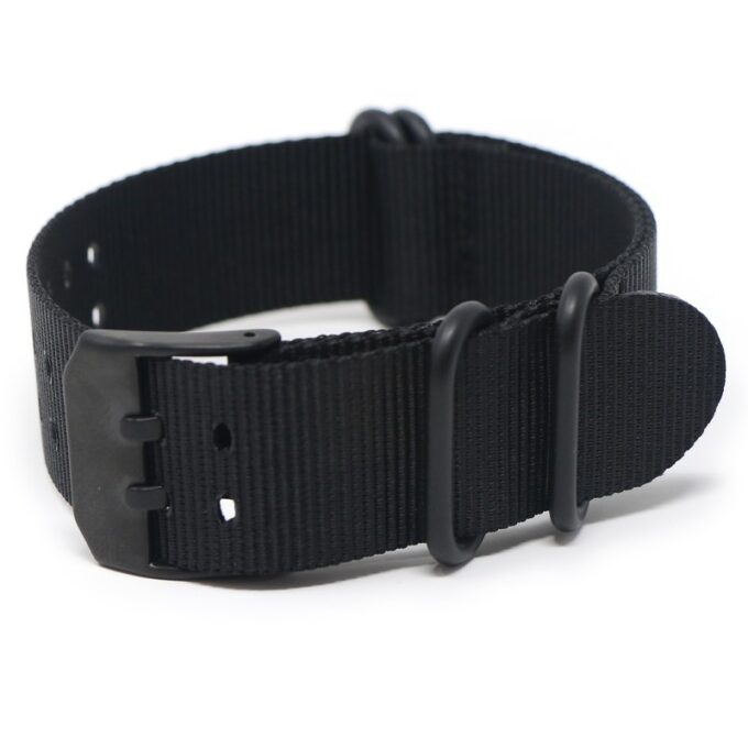 lmx7.1 Round Black StrapsCo Military Watch Band Strap for Luminox 23mm