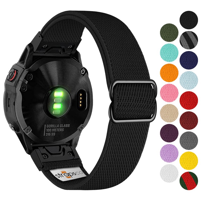 Cinturino di ricambio in silicone compatibile con Garmin Forerunner 35/Forerunner 30 GPS Running Watch, Silicone