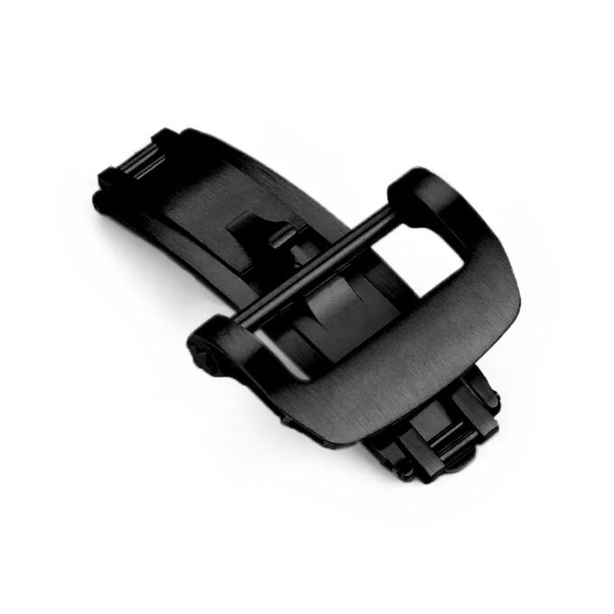cl.rm1.mb main black StrapsCo Butterfly Spring Loaded Deployant Clasp 18mm 20mm