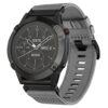 g,ny200.7 Grey Slate Pro Seatbelt Two Piece Watch Band Strap for Garmin Approach S60