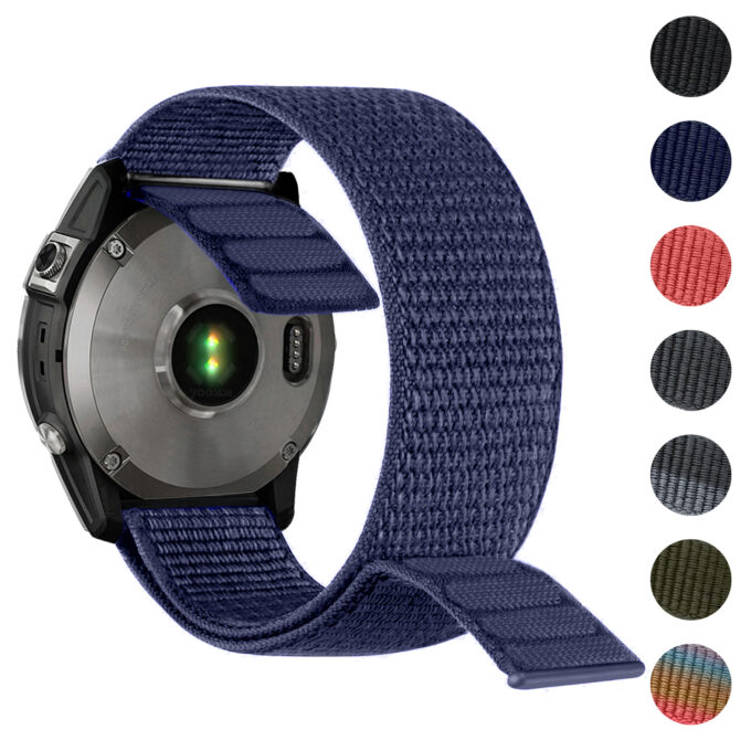 g.ny6a Gallery StrapsCo Hook and Loop Horizon Watch Band Strap For Garmin Devices