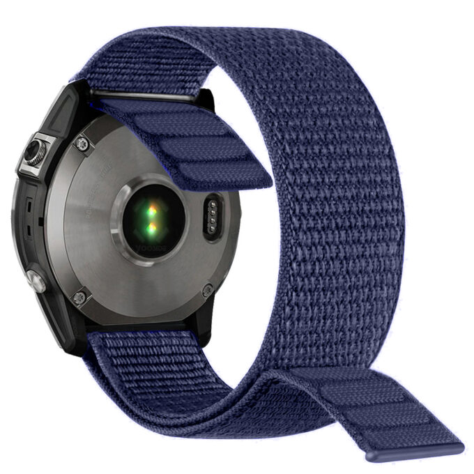g.ny6a.5 Blue StrapsCo Hook and Loop Horizon Watch Band Strap For Garmin Devices