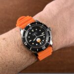 Wave Pebbled Rubber Strap