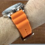 Wave Pebbled Rubber Strap