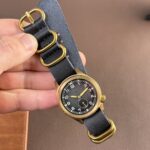 Leather One-Piece Strap with Bronze Rings